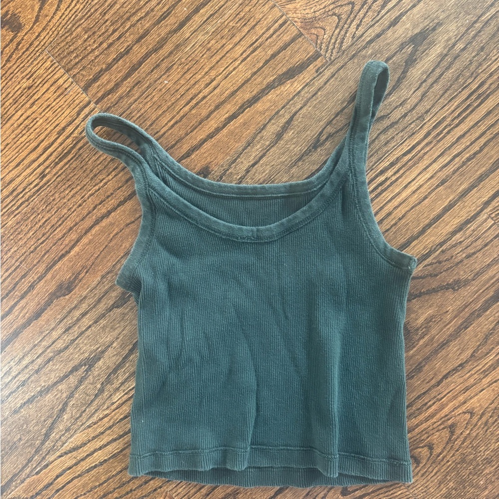 Brandy Melville Forest Green Knit Tank